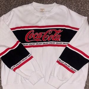 Coca Cola x Pacsun: Women’s White Sweatshirt with Coca Cola Logo